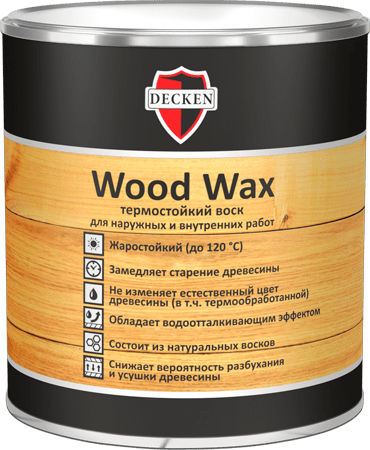 Воск для бани и сауны DECKEN Wood Wax