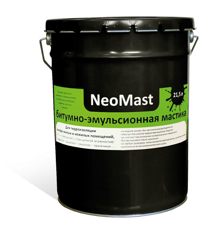 Битумно-эмульсионная мастика NeoMast 21,5 л