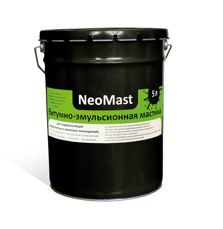Битумно-эмульсионная мастика NeoMast 5 л